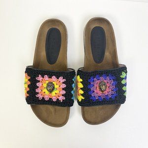 Kurt Geiger Multicolor Crochet Sandals